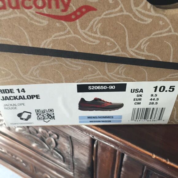 New Jackalope Gray Rouge Jack Rabbit RIDE 14 Running Marathon Glow Trim Shoes
